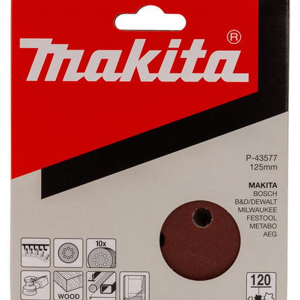Afbeelding Makita schuurschijf k120 125 red v. P-43577