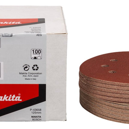 Afbeelding Makita schuurschijf k100 125 red v.50 P-43658