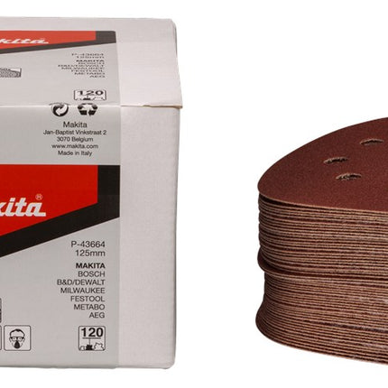 Afbeelding Makita schuurschijf k120 125 red v.50 P-43664