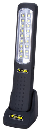 TAB1933, SMD-LED accu looplamp, noodverlichtingsfunctie, tafellader, wandlader, magneet, haak
