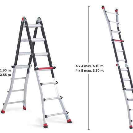 Varitrex Teleprof hoogtes