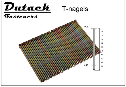 Dutack Fasteners T-Nagel TN22 CRvs 64mm in Doos 1000st - 5220053