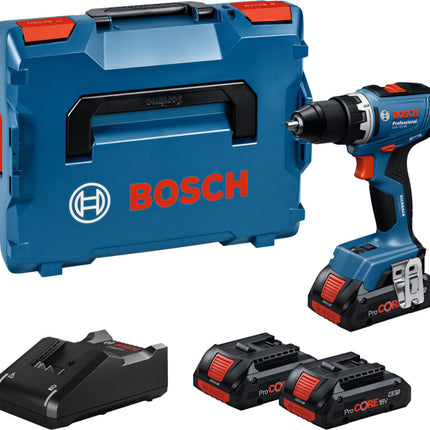 Bosch GSR 18V-65 Accu Schroefboormachine 3x4Ah in L-Boxx - 06019N3208