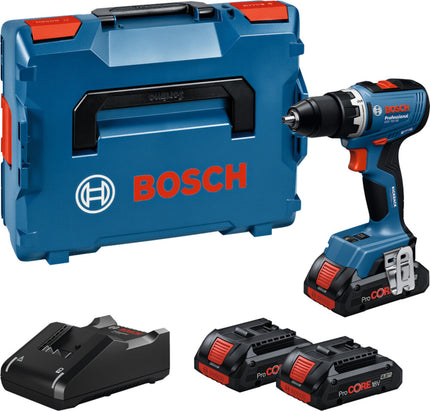 Bosch GSR 18V-65 Accu Schroefboormachine 3x4Ah in L-Boxx - 06019N3208