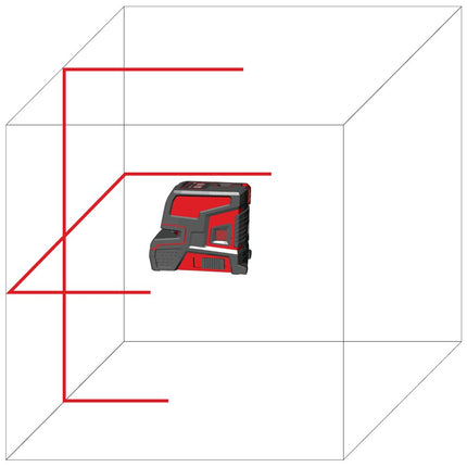Afbeelding LEVELFIX kruislaser met rode straal