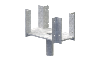 Scafom-rux Kruisgaffel 85-175mm met Buis Ø33,7mm - E01AA0030