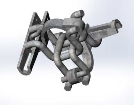 Scafom-rux Kruis Draadkoppeling met Spie Klasse B - E04AA0819