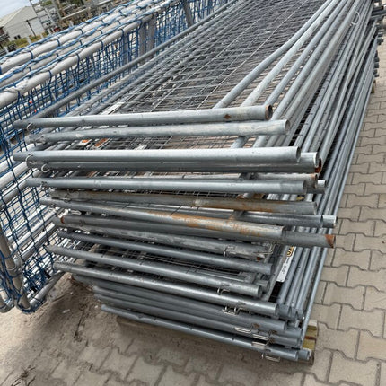 Heras GEBRUIKT M100 BOUWHEK LAAG MODEL 3,50 X 1,20M - SET 10 STUKS