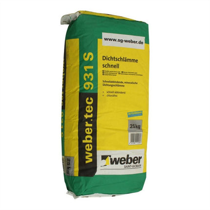 Kiwitz WEBER.TEC 931 S DICHTINGSMORTEL - 25 KG SNELAFBINDENDE MINERALE