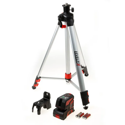 Kruislijnlaser CL202G Set met P150IL Statief Groen - AD19201