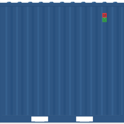 CONTAINEX Opslagcontainer 10' Met Dubbele Deuren en Ventilatie