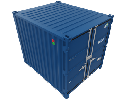 CONTAINEX Opslagcontainer 10' Met Dubbele Deuren en Ventilatie