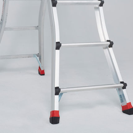Vouwladder Varitrex teleprof USP 3 uitgebogen bomen