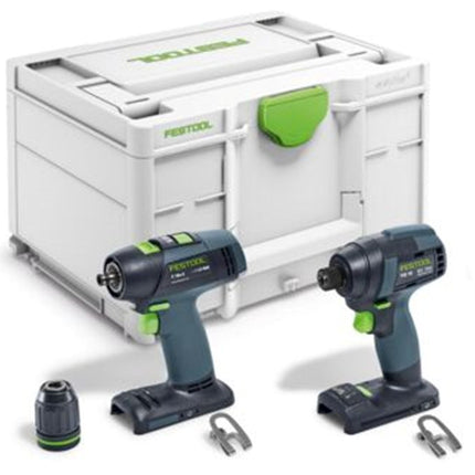 Afbeelding Festool accu-slagschroevendraaier en accu-schroefboormachineset TID 18 Basic-Set T18